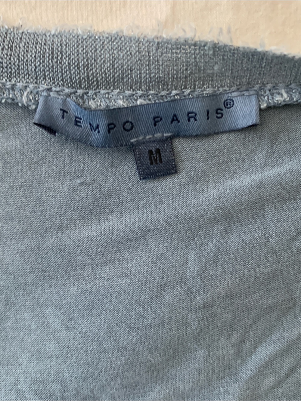 Tempo Paris Light Blue Linen Knit Tank - Picture 2 of 6